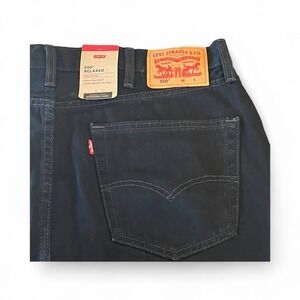 NWT Levi's 550 Relaxed Fit Jeans Mens 40x36 Black